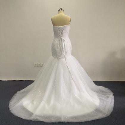 Simple Elegant Design Wedding Dress,sweetheart..