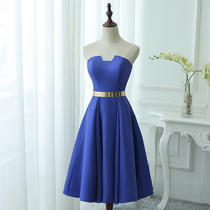 royal blue straight dress